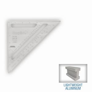 12 in. Laser Etched Aluminum Rafter Square with 7 in. Magnum Aluminum Rafter Square