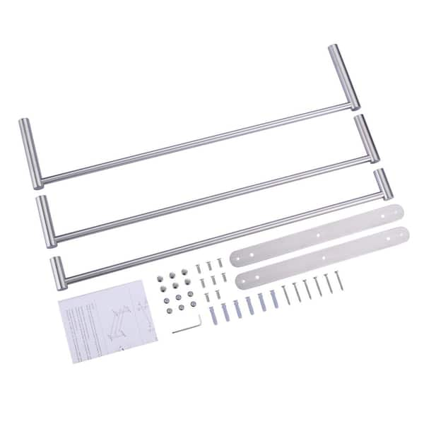 BTY NX-R56-B1-wy 2 Tier Wall Mounted Towel Rack