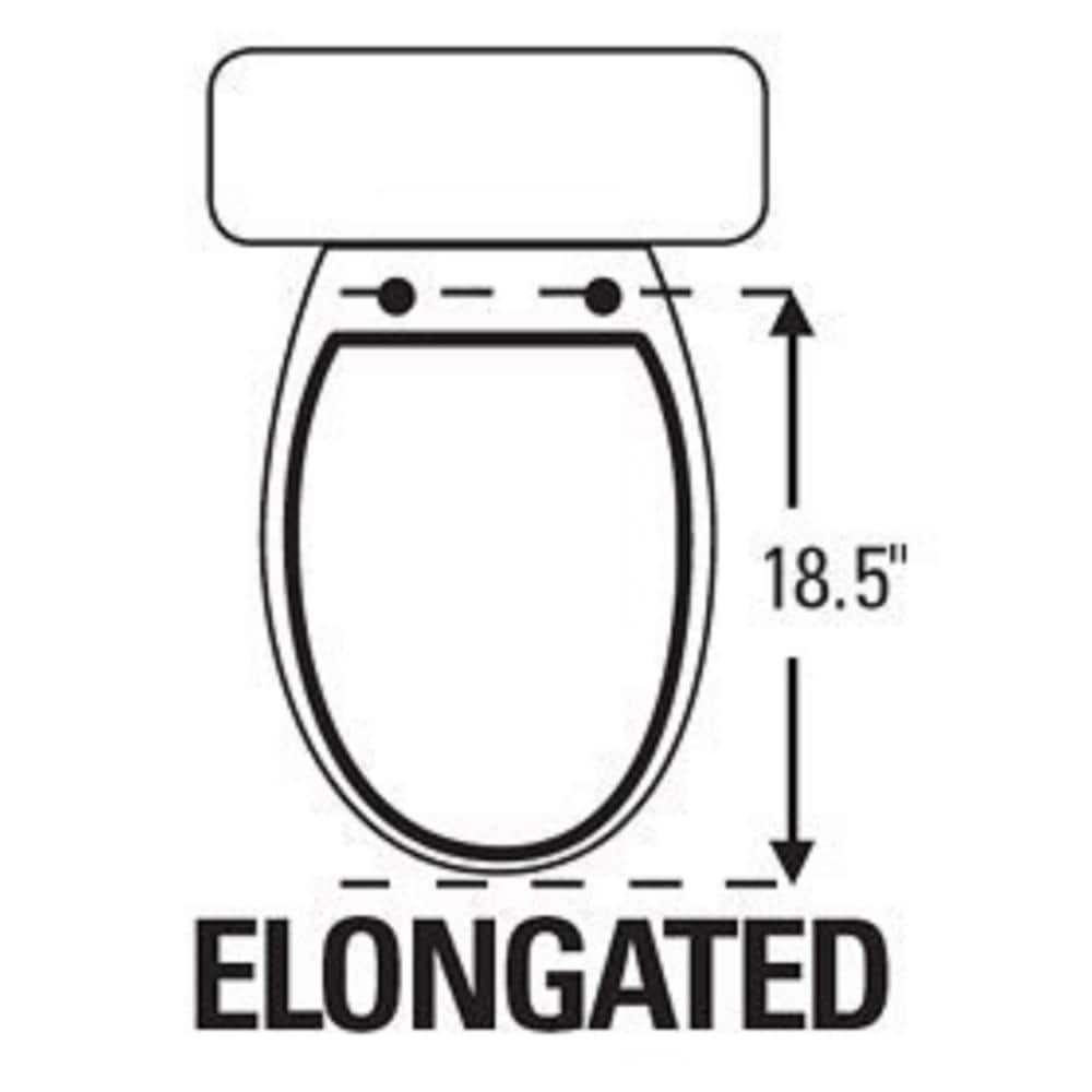 White Elongated Slow Close Potty Training Toilet Seat