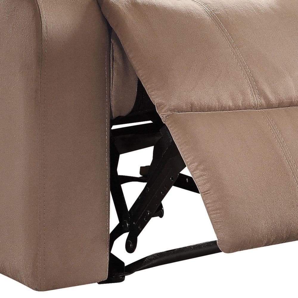 Parklon Brown Microfiber Recliner with Pillow Top Arms