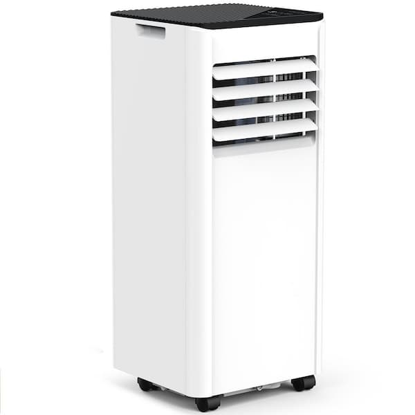 8,000 BTU (5,000 BTU DOE) 120-Volt Portable Air Conditioner Cools up to 280 sq. ft. w/ Dehumidifier and Remote in White