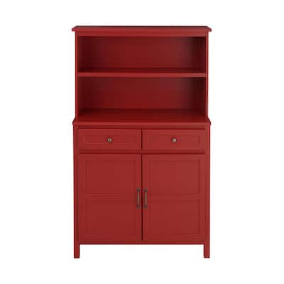 Red Sideboards Buffet Tables, Red Kitchen Buffet Cabinet