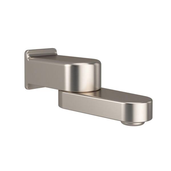 PULSE Showerspas Fold Away Diverter Tub Spout in Brushed Nickel 3011TS