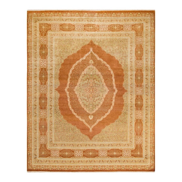 Mogul Brown 8 ft. x 10 ft. Oriental Wool Indoor Area Rug