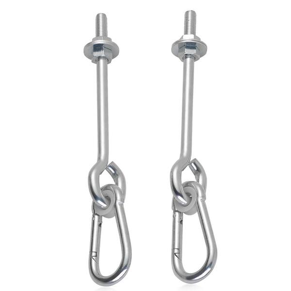 Swingset swing hanger,Lag thread hanger with snap hook,swingset hardware,PairZP 