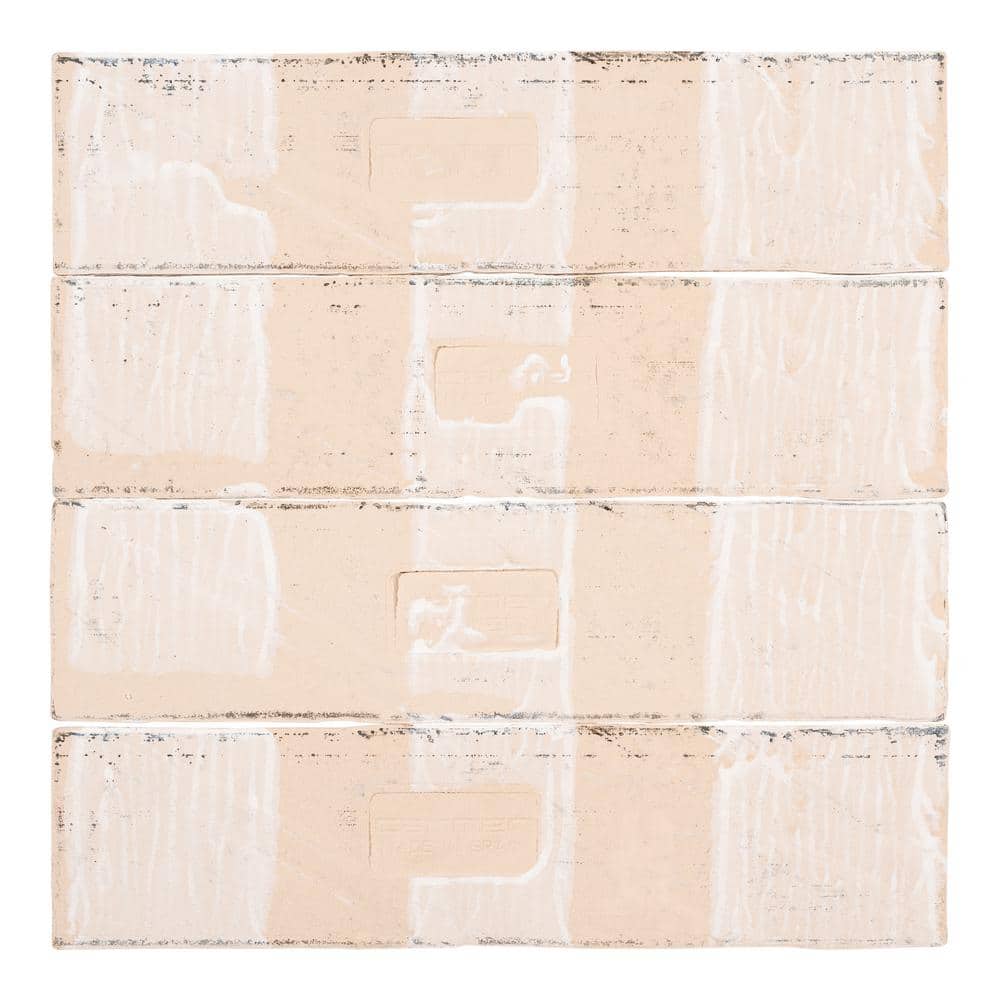Splash Ink Black 3" x 12" Glossy Ceramic Subway Tile