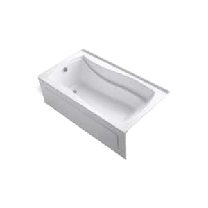 Mariposa 66 in. x 36 in. Soaking Bathtub with Left-Hand Drain in White, Integral Flange