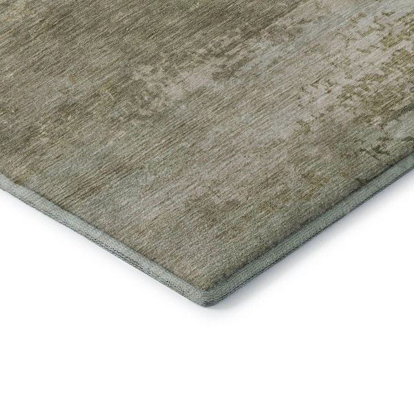 Mayfield Premium Machine Washable Abstract AMF2071 Beige 10 ft. x 14 ft. Area Rug