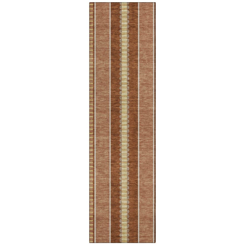 Chantille Machine Washable Indoor/Outdoor Abstract ACN2681 Paprika 2 ft. x 7 ft. Runner Rug price history on PriceWatchPro