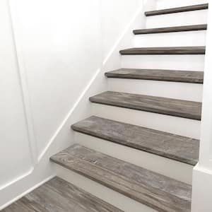 Driftwood 1.25 in. T x 12 in. W x 47.2 in. L Luxury Vinyl Stair Tread Eased Edge (2 Pieces/case)