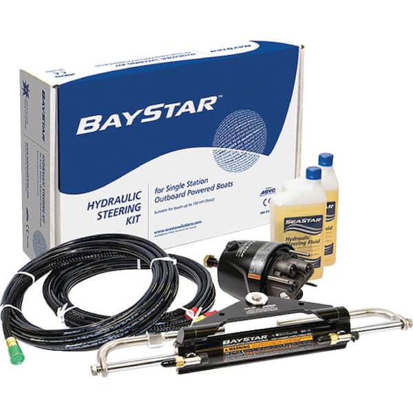 SEASTAR Baystar Plus Compact Hydraulic Steering System, Complete Kit without Hoses