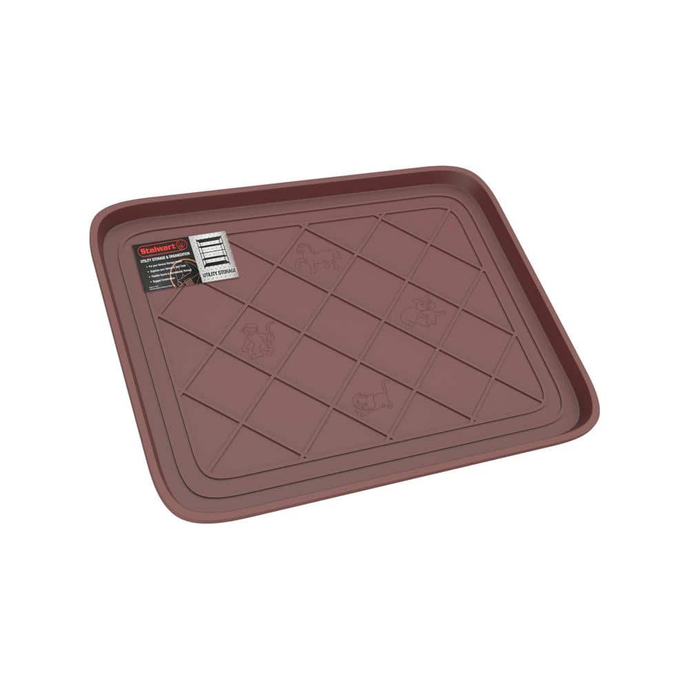 Brown Polypropylene Rectangle Outdoor Boot Tray