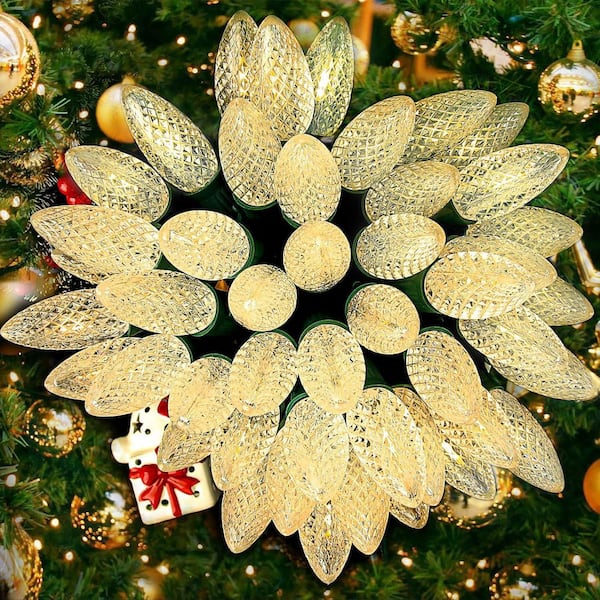 100 ft. 50 LED Indoor Outdoor String Light for House Roof Patio Tree, Multicolor