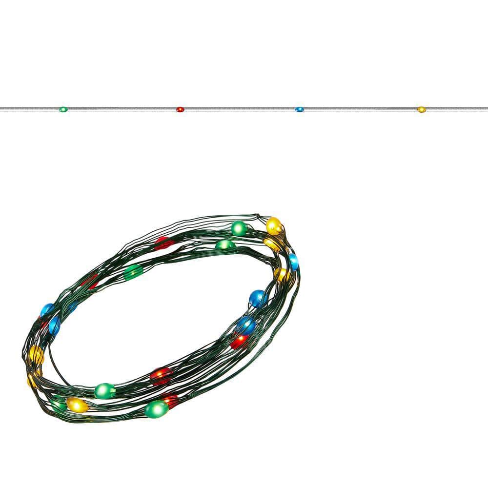 Home Accents Holiday 24L Multi Micro Dot LED Battery Lit Lights BA05