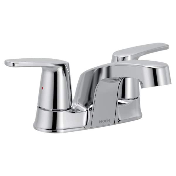 Chateau Two-Handle Centerset Bathroom Faucet without Drain Assembly-Bulk Pack in Chrome