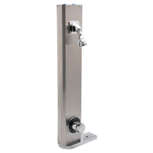 Temp-Gard 1/2 in. 1-Jet Aqua Panel Enclosure Shower System in Stainless Steel