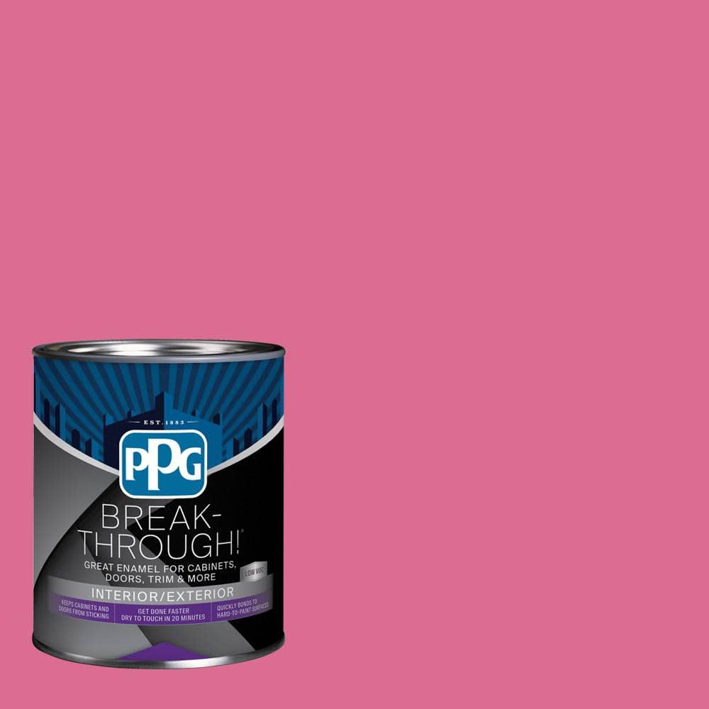 BEHR PREMIUM PLUS 1 qt. #100B-7 Hot Pink Hi-Gloss Enamel Interior/Exterior  Paint 830004 - The Home Depot