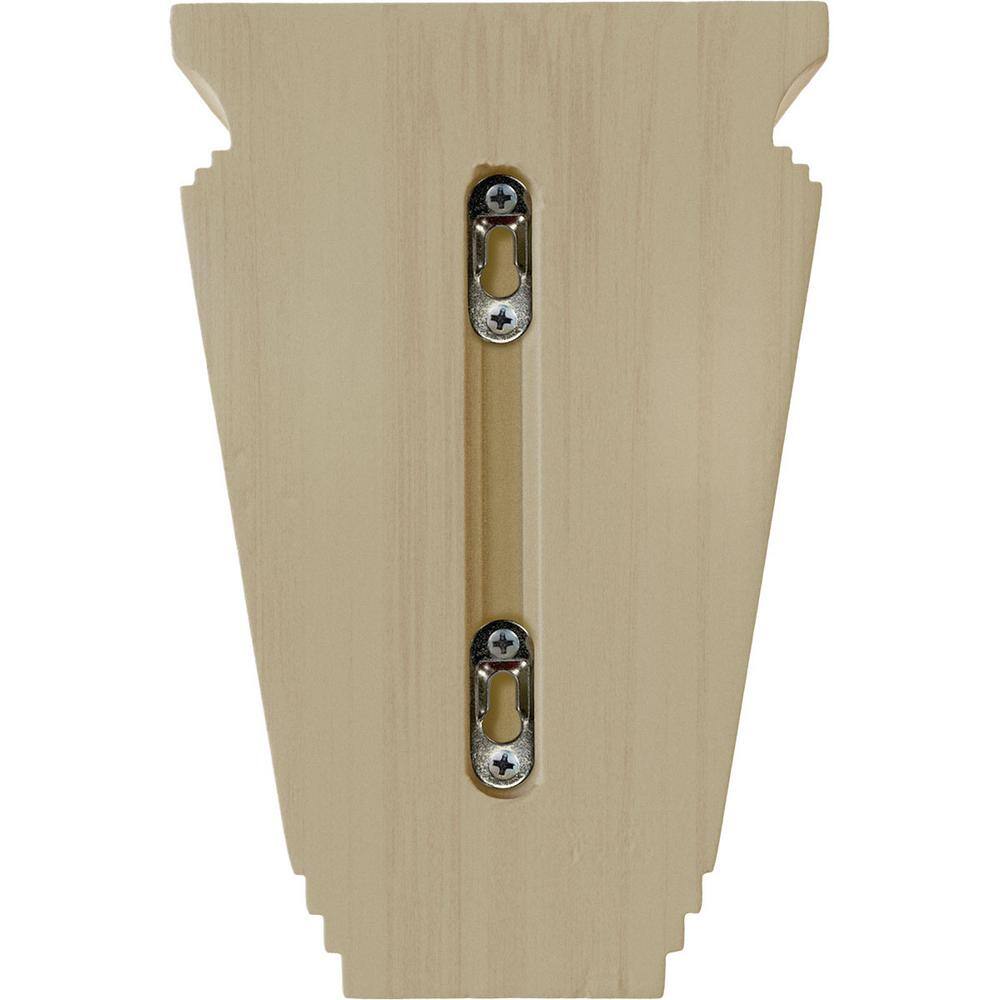 Unfinished Rubberwood Traditional 9" Corbel