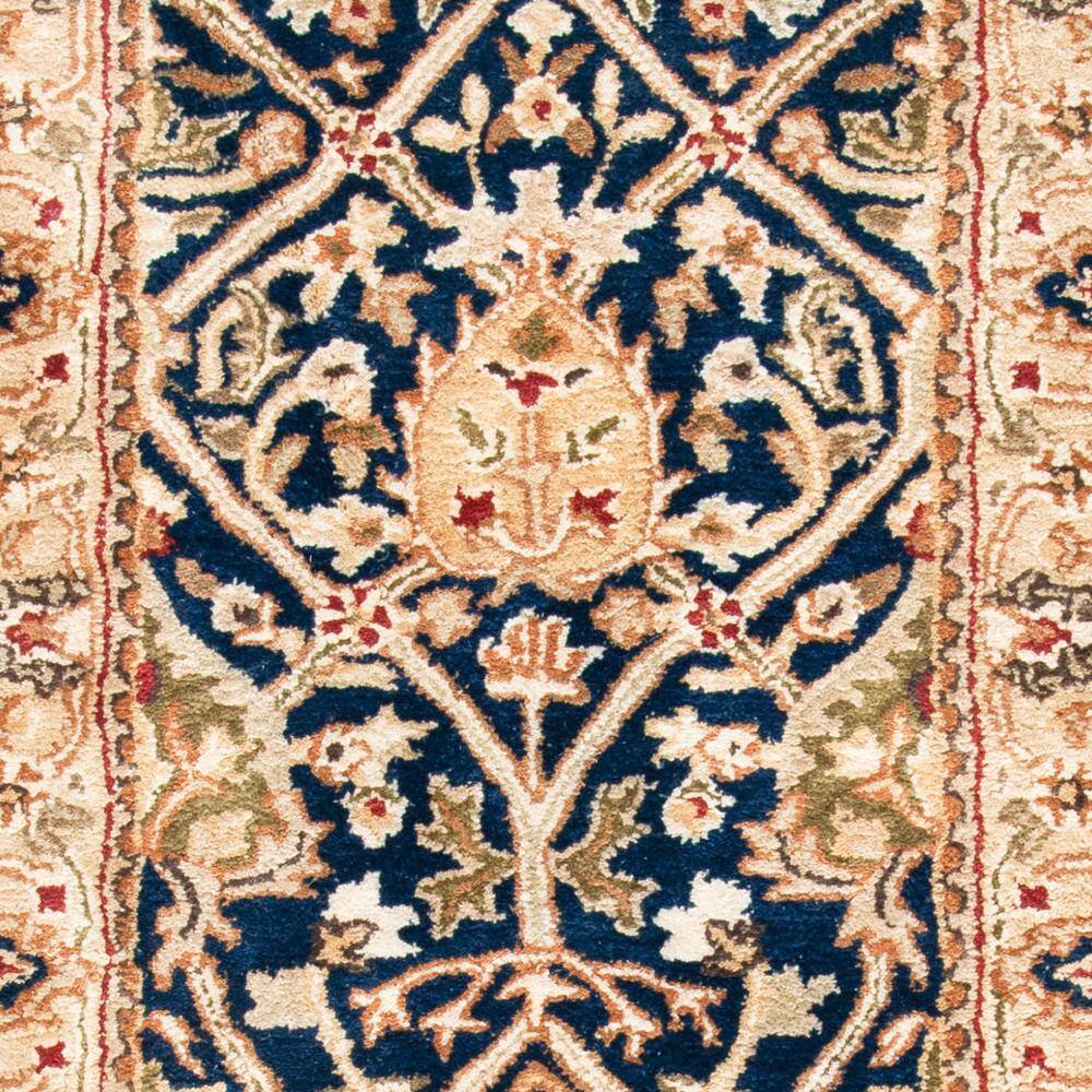 Persian Legend Blue and Gold Hand-Tufted Wool Runner Rug