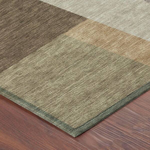 Chantille Machine Washable Indoor/Outdoor Abstract ACN2446 Chocolate 2 ft. x 3 ft. Accent Rug