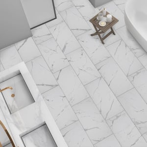 Carrara Matte Rectified 12 in. x 24 in. Porcelain Floor and Wall Tile (425.6 sq. ft. / pallet)