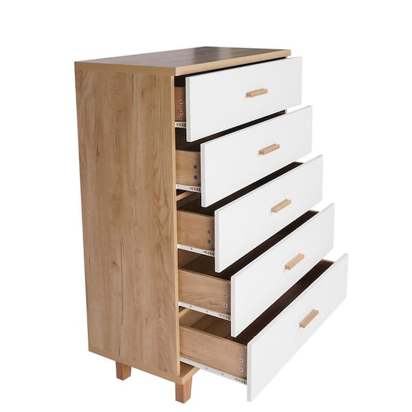 Modern Wood Dresser Bedroom Storage Drawer Organizer Closet