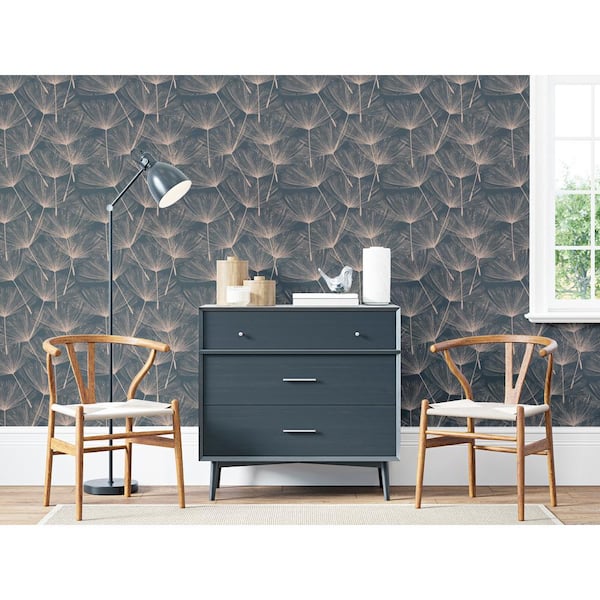 Arthouse Dotty Charcoal Metallic Flat Paper Wet Removable Wallpaper 685001  - The Home Depot