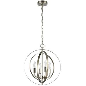 Livex Lighting Aria 5 Light Polished Nickel Chandelier 40905-35