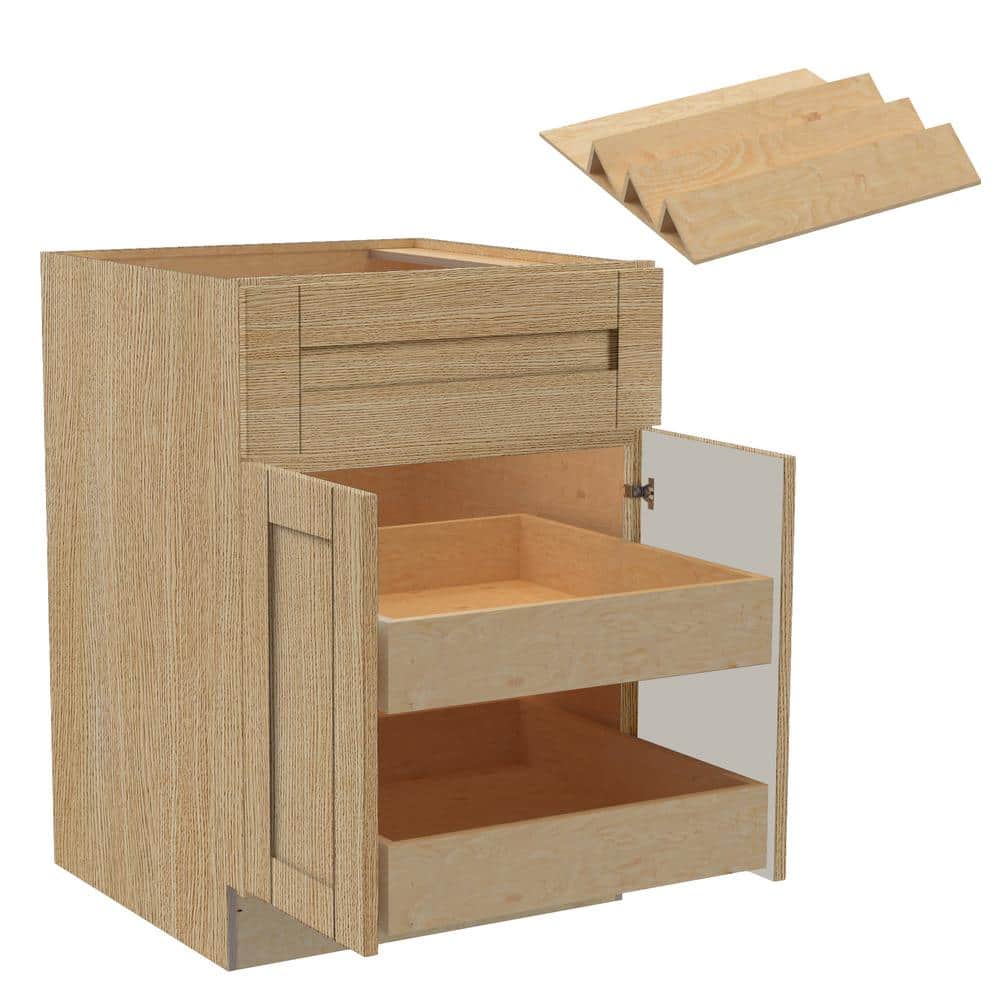 Washington 24 in. W x 24 in. D x 34.5 in. H Assembled Plywood Base Kitchen 