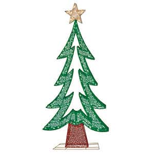 72"H Fabric Mesh Christmas Tree with 250 Warm White LED's, including 50 pcs Twinkling Bulbs, UL DC adaptor :29V, 0.448A