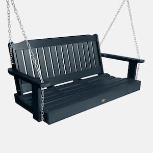 Lehigh 4 ft. Federal Blue Recycled Plastic Porch Swing