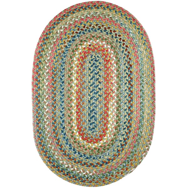 Rhody Greengrass Braided Area Rug