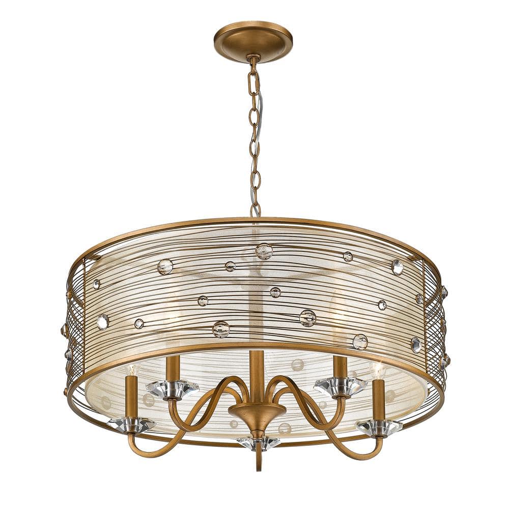 Golden Lighting Joia Peruvian Silver Glam Orb Pendant Light