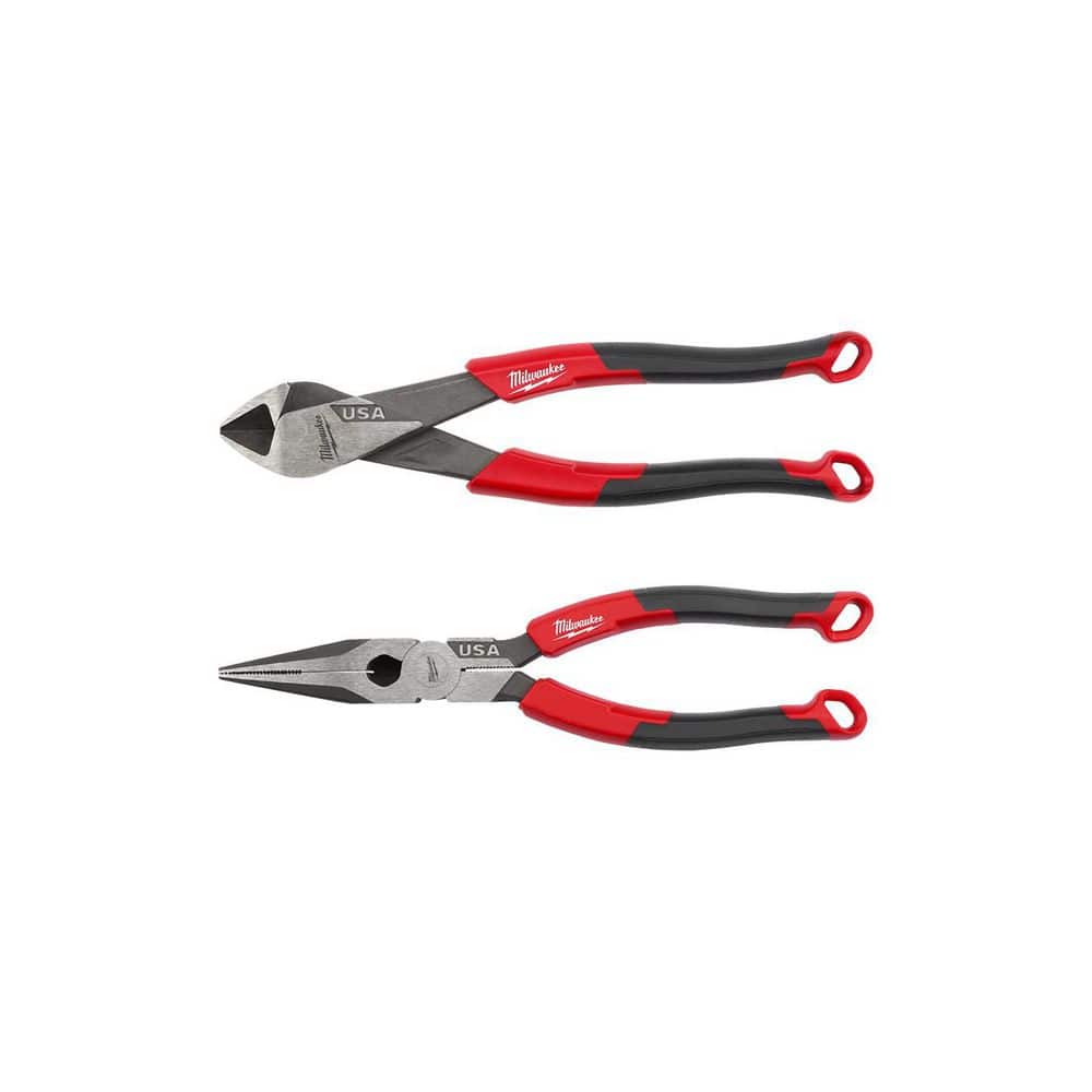 "8"" Diagonal Cutting Pliers (USA) and 8"" Long Nose Comfort Grip Pliers (USA)" price history on PriceWatchPro