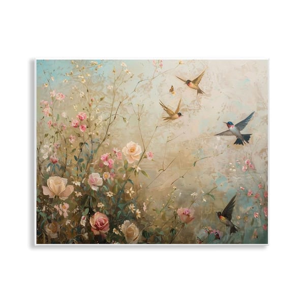 Spring Meadow Birds by Arlington Prints Unframed Nature Graphic Art Print 11 in. x 14 in.