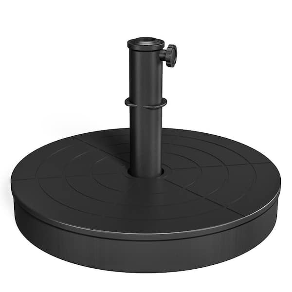 Heavy-Duty Foldable Patio Umbrella Base in Black