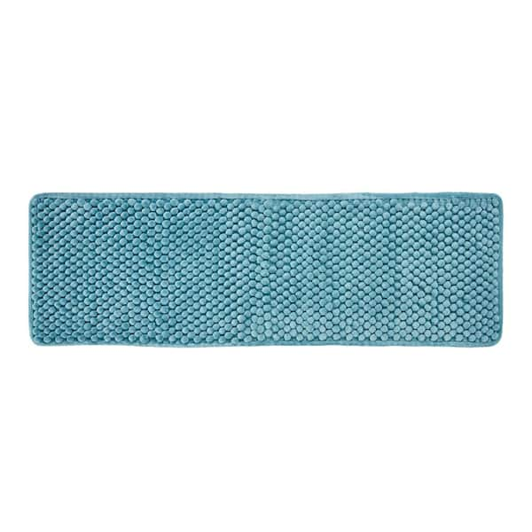 Better Trends Alma Collection 18 in. x 54 in. Blue 25% Cotton and