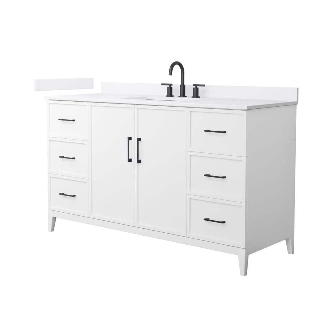 Elan 60 in. Single Freestanding White Bath Vanity with Top price history on PriceWatchPro