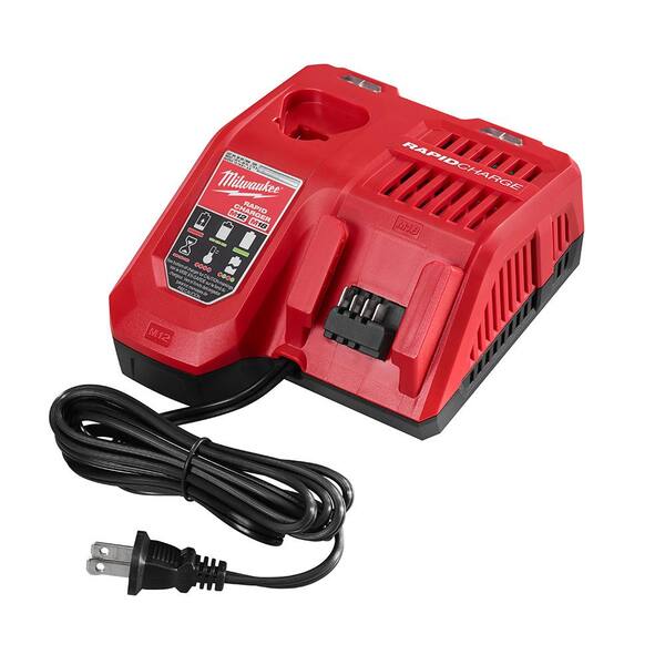 Milwaukee M18 18-Volt Lithium-Ion High Output Battery Pack 12.0 Ah and  Rapid Charger Starter Kit 48-59-1200 - The Home Depot