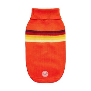 Medium Orange Retro Sweater for Dogs