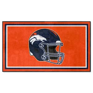 Denver Broncos Orange 3 ft. x 5 ft. Plush Area Rug