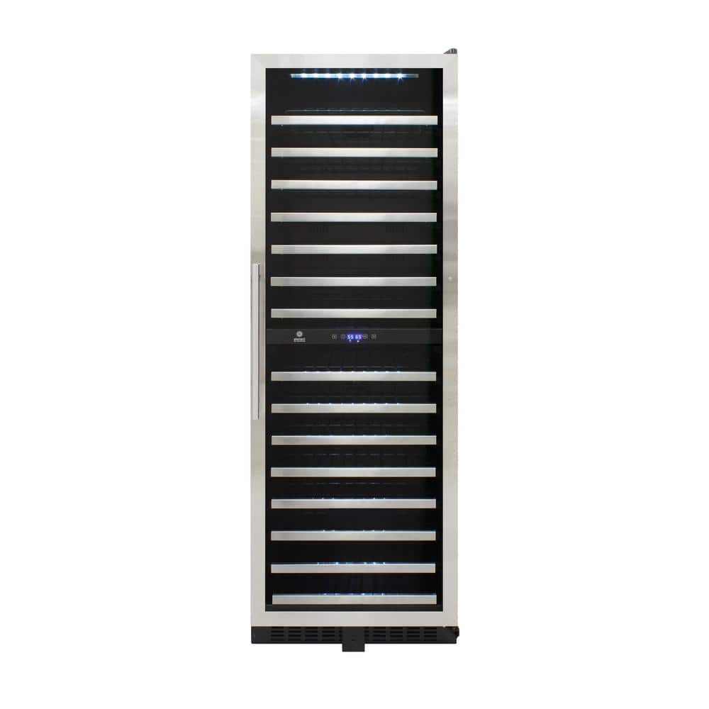 23.5 in. W 150-Wine Bottle Dual-Zone Wine Cooler Stainless Steel price history on PriceWatchPro