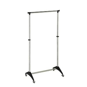 Chrome Steel Clothes Rack 33.9 in. W x 66.9 in. H