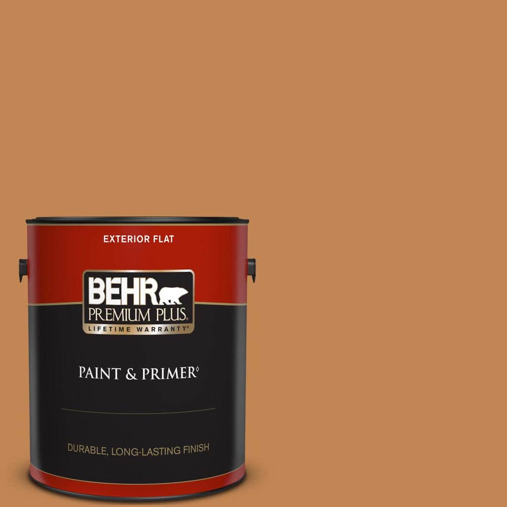 BEHR PREMIUM PLUS 1 gal. 280D6 Mulling Spice Flat Exterior Paint & Primer 430001 The Home Depot
