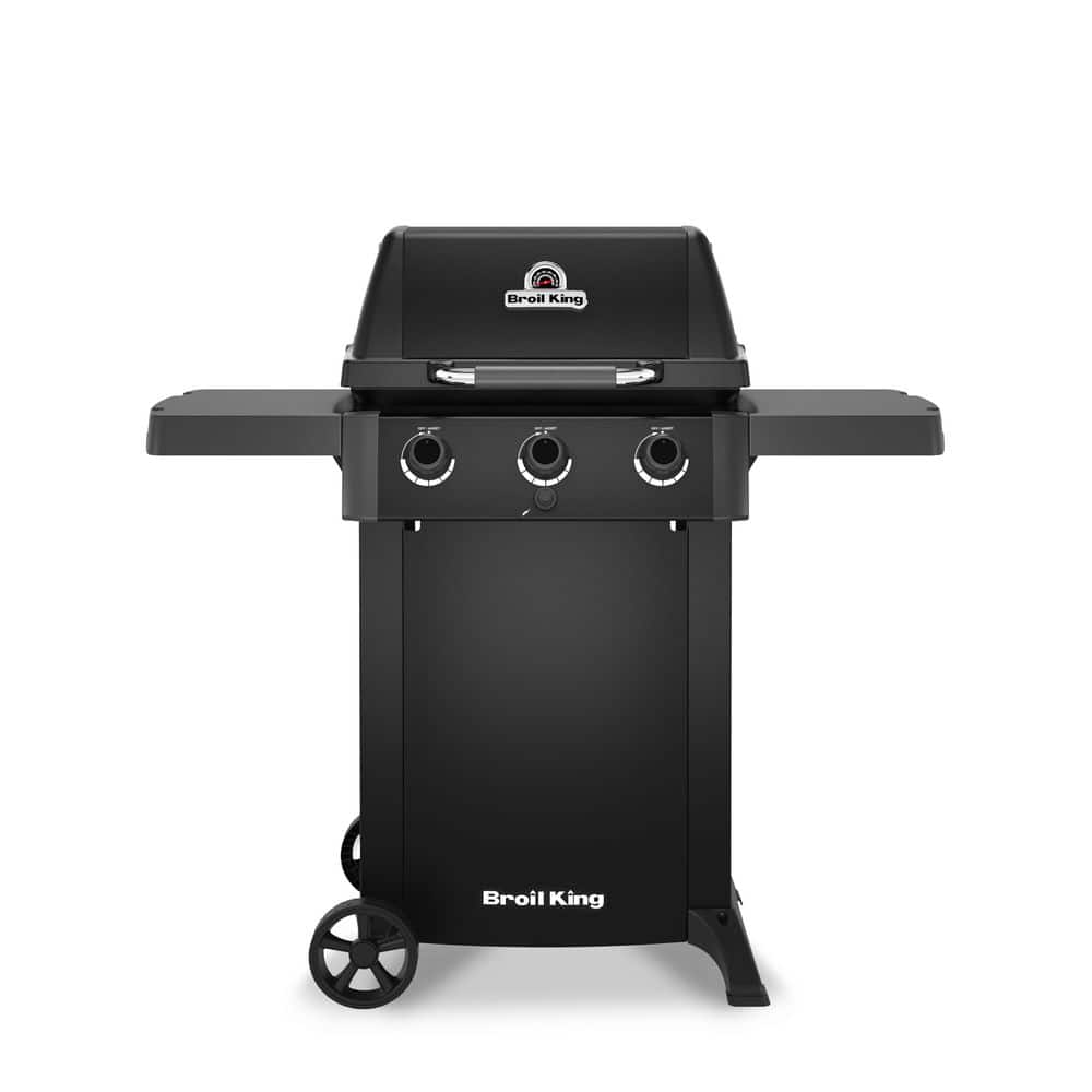 Gem 310 Shadow 3-Burner Propane Gas Grill in Black