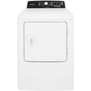 6.7 cu. ft. White Free Standing Electric Dryer