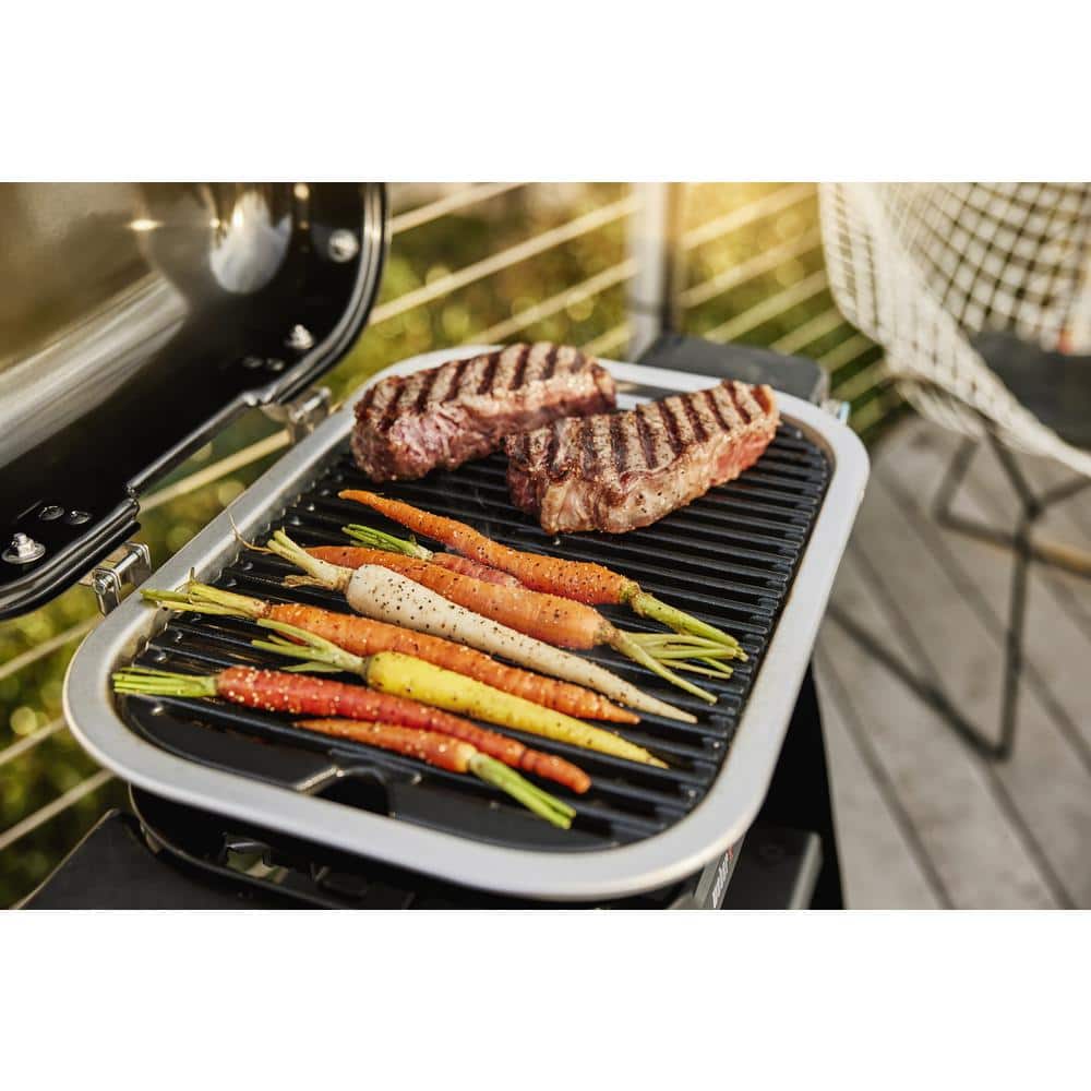 Weber Lumin Compact Yellow Electric Grill with High-Heat Sear