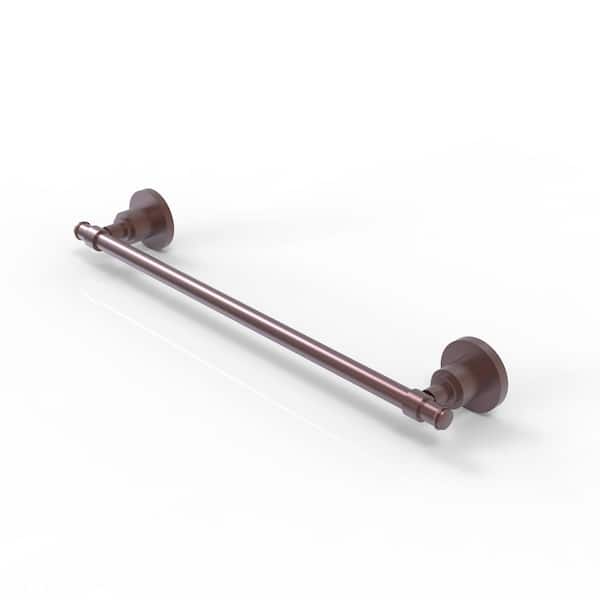 Allied Brass Washington Square Collection 30 in. Wall Mounted Towel Bar in Antique Copper