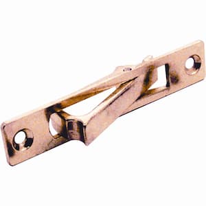 Pocket Door Flush Edge Pull, Polished Brass, Fasteners Included