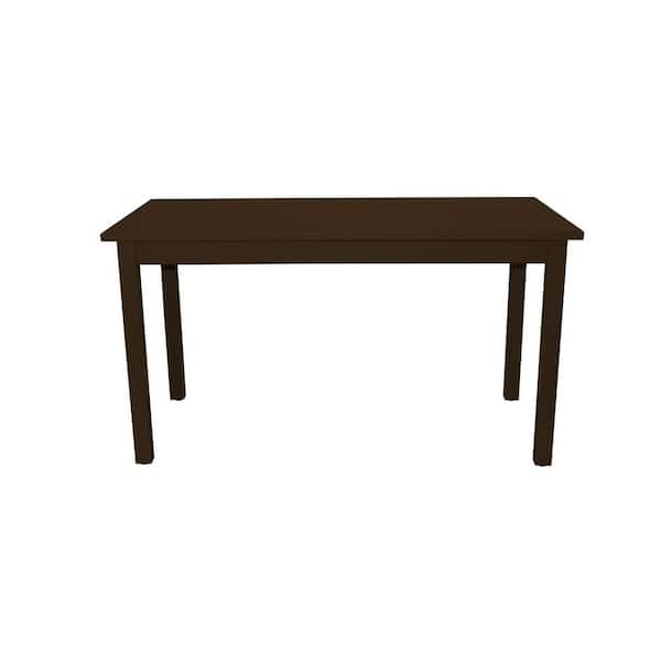 Coffee Wood 48.00 in. 4 Leg Base Dining Table Seats 4